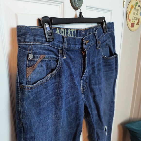 Ariat M4 Jeans Men's Size 34x32 Low Rise Boot Dark Wash Western Denim Cowboy - Picture 3 of 9